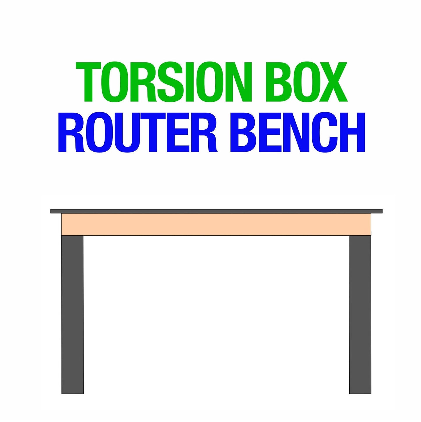 Torsion Box Router Bench, Fence, and Cabinet bundle